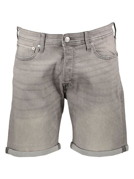 Jack & Jones Szorty dżinsowe "Rick" w kolorze szarym rozmiar: XL. Szare szorty Jack & Jones, xl, z aplikacjami, z jeansu, klasyczne. Za 109.26 zł.