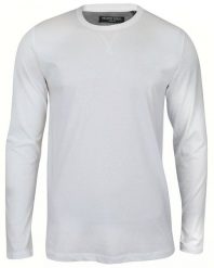 Biały T-shirt (Koszulka) - Długi Rękaw, Longsleeve - Brave Soul, Męski. Białe bluzki z długim rękawem Brave Soul, m, bez wzorów, z bawełny, bez kołnierzyka, bez ramiączek. Za 54.00 zł.