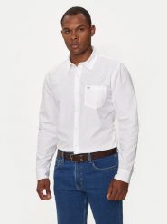 Guess Jeans Koszula M4YH35 WGCF1 Biały Slim Fit. Białe koszule Guess Jeans, m, z aplikacjami, z bawełny, bez kołnierzyka, bez ramiączek. Za 329.99 zł.