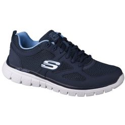 Buty sportowe Sneakersy męskie, Skechers Burns-Agoura. Niebieskie buty sportowe casual Skechers, bez wzorów, bez zapięcia. W wyprzedaży za 298.70 zł.