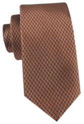 Krawat Męski - Angelo di Monti - Brązowy z Drobnym Wzorem. Brązowe krawaty i muchy Angelo di Monti, bez wzorów, z tkaniny. Za 45.00 zł.