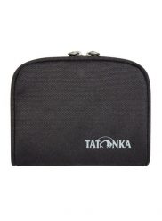 Portfel Tatonka Zip Money Box RFID B - black/black. Czarne portfele Tatonka, bez wzorów, z poliamidu. Za 103.39 zł.