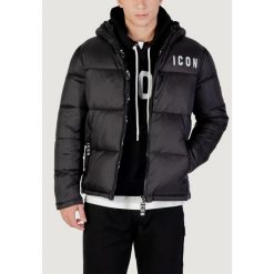 Kurtka puchowa Mężczyzna ICON. Czarne kurtki ICON, na zimę, m, bez wzorów, z poliesteru, bez kaptura. W wyprzedaży za 542.65 zł.