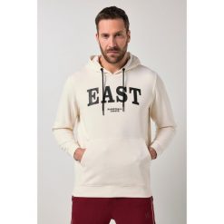 Męska Bluza z kapturem fitness kaptur nadruk na piersi do roz. 7 XL. Białe bluzy JAY-PI, m, bez wzorów, z bawełny, z kapturem. Za 349.99 zł.