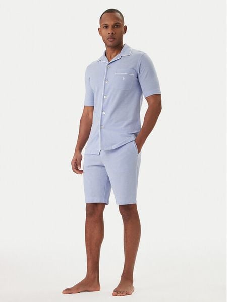 Polo Ralph Lauren Piżama 714975562001 Niebieski. Niebieskie piżamy Polo Ralph Lauren, l, bez wzorów, z bawełny, bez ramiączek. Za 579.99 zł.