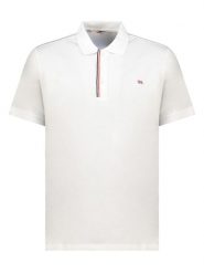 Geographical Norway Koszulka polo "Krown" w kolorze białym rozmiar: XXL. Białe koszulki polo Geographical Norway, xxl, bez wzorów, z bawełny, bez kołnierzyka, bez ramiączek. Za 88.95 zł.
