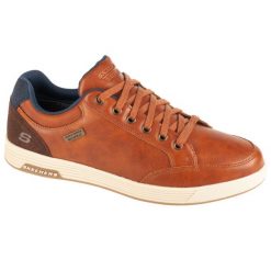Buty sportowe Sneakersy męskie, Cavell - Sparkman. Brązowe buty sportowe casual Skechers, bez wzorów, bez zapięcia. Za 319.99 zł.