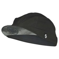 Czapka z daszkiem Scott. Czarne czapki z daszkiem Scott, bez wzorów, z materiału. Za 173.00 zł.