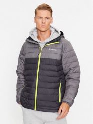 Columbia Kurtka przejściowa Powder Lite™ Hooded Jacket Szary Regular Fit. Szare kurtki outdoor i hardshell Columbia, m, bez wzorów, z syntetyku, bez kaptura. Za 359.99 zł.