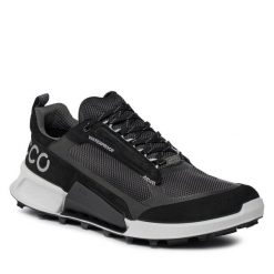 Trekkingi ECCO. Czarne buty trekkingowe ecco, bez wzorów, bez zapięcia. Za 699.99 zł.