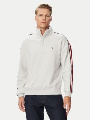 Tommy Hilfiger Bluza UM0UM03942 Szary jasny Regular Fit. Szare bluzy Tommy Hilfiger, m, bez wzorów, z bawełny, bez kaptura. Za 409.99 zł.