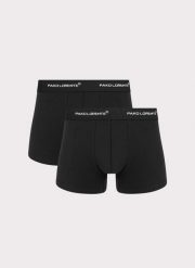 PAKO LORENTE – Męskie bokserki w kolorze czarnym zestaw 2 szt. Czarne bokserki Pako Lorente, m, bez wzorów, z bawełny. Za 59.99 zł.