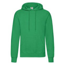 Męska Klasyczna Bluza Z Kapturem. Zielone bluzy Fruit of the Loom, m, bez wzorów, z kapturem. Za 80.99 zł.