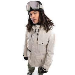 Kurtka snowboardowa premium męska Ultimate Astun. Brązowe kurtki SIROKO, l, bez wzorów, bez kaptura. W wyprzedaży za 1,025.00 zł.