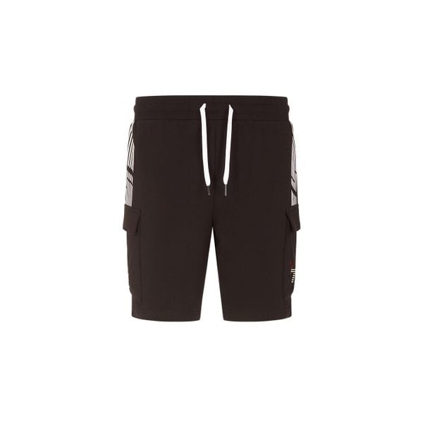 Szorty EA7 Emporio Armani SD. Czarne szorty Emporio Armani Connected, bez wzorów, sportowe. W wyprzedaży za 282.00 zł.