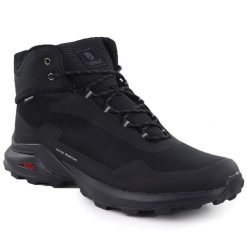 Buty sportowe trekkingowe wysokie nieocieplane czarne McBraun 8170. Czarne trekkingi McBraun, bez wzorów, ze skóry ekologicznej, bez zapięcia. Za 199.99 zł.