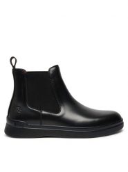 Liu Jo Sztyblety 7G4003 PX241 Czarny. Czarne sztyblety Liu Jo, bez wzorów, ze skóry, bez obcasa, bez zapięcia. Za 399.99 zł.