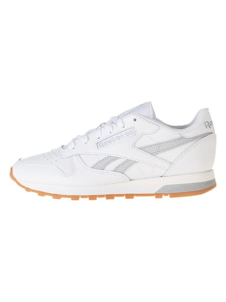 Reebok Skórzane sneakersy "Classic Leather" w kolorze białym rozmiar: 38. Białe buty sportowe casual Reebok, bez wzorów, bez zapięcia. Za 197.63 zł.
