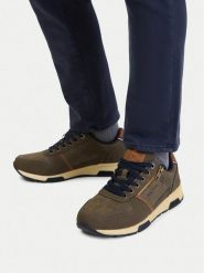 Nautica Sneakersy CEO-JACK-01 V5 Khaki. Brązowe buty sportowe casual Nautica, bez wzorów, ze skóry, bez zapięcia. Za 179.99 zł.