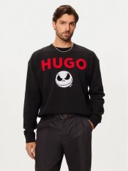 Hugo Sweter Selm 50528298 Czarny Regular Fit. Czarne swetry rozpinane Hugo, l, bez wzorów, z bawełny, bez kołnierzyka, bez ramiączek. Za 489.99 zł.