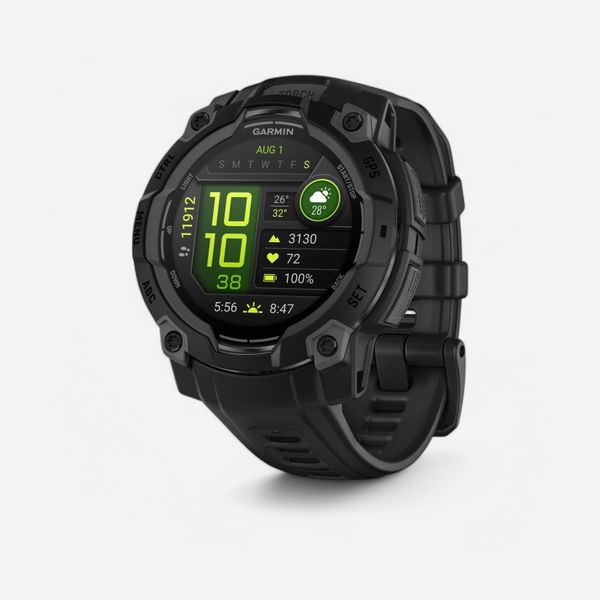 Zegarek z GPS Garmin Instinct 3 AMOLED. Czerwone, cyfrowe zegarki GARMIN, metalowe. Za 1,599.00 zł.