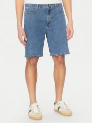 Guess Jeans Szorty jeansowe M4YD37 D5M54 Niebieski Regular Fit. Niebieskie szorty Guess Jeans, m, z aplikacjami, z bawełny. Za 299.00 zł.