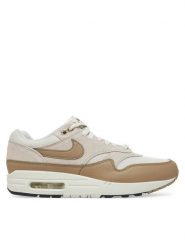 Nike Sneakersy Air Max 1 Ess FZ5808 001 Beżowy. Brązowe buty sportowe casual Nike, bez wzorów, ze skóry, bez zapięcia. Za 689.99 zł.