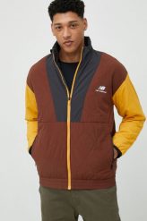 New Balance kurtka męska kolor brązowy przejściowa. Brązowe kurtki New Balance, l, bez wzorów, z materiału, bez kaptura. Za 549.99 zł.