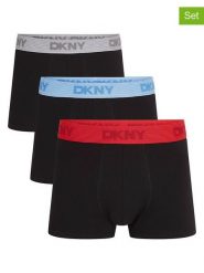 DKNY Bokserki (3 pary) w kolorze czarnym rozmiar: XL. Czarne bokserki DKNY, xl, bez wzorów. Za 78.66 zł.