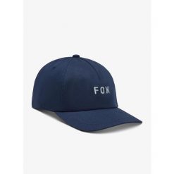 Czapka z daszkiem Fox Wordmark Adjustable Hat. Niebieskie czapki z daszkiem FOX, bez wzorów. Za 119.99 zł.