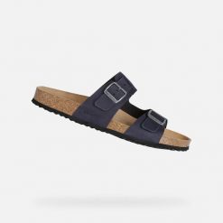 Sandały Geox Ghita. Brązowe sandały Geox, bez zapięcia. Za 341.50 zł.