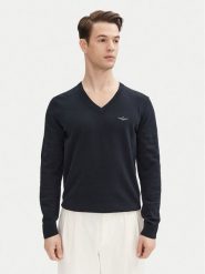 Aeronautica Militare Sweter 251MA1504L506 Granatowy Regular Fit. Niebieskie swetry rozpinane Aeronautica Militare, l, bez wzorów, z bawełny, bez kołnierzyka, bez ramiączek. Za 339.99 zł.