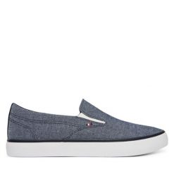 Tenisówki Tommy Hilfiger. Niebieskie trampki Tommy Hilfiger, m, bez wzorów, bez zapięcia. Za 329.99 zł.