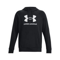 Bluza z kapturem Under Armour Rival Fleece Logo. Białe bluzy z kapturem Under Armour, m, bez wzorów, z kapturem. Za 257.00 zł.