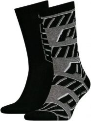 Skarpetki Puma Sock All Over Logo 2 szt. Czarny Czarny 35-38. Czarne skarpety Puma, bez wzorów, z bawełny. Za 111.99 zł.