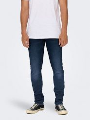 ONLY & SONS Dżinsy - Slim fit - w kolorze granatowym rozmiar: W36/L34. Niebieskie jeansy Only & Sons, l. Za 79.21 zł.