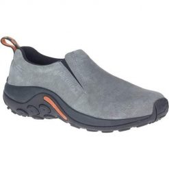 Buty do chodzenia męskie Merrell Męskie Jungle Moc. Szare buty sportowe casual Merrell, bez wzorów, z materiału, bez zapięcia. Za 429.99 zł.