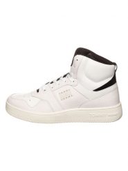 Tommy Hilfiger Shoes Skórzane sneakersy w kolorze kremowym rozmiar: 44. Brązowe buty sportowe casual Tommy Hilfiger Shoes, bez wzorów, bez zapięcia. Za 239.99 zł.