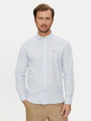Tommy Hilfiger Koszula Oxford MW0MW25037 Błękitny Regular Fit. Niebieskie koszule Tommy Hilfiger, m, bez wzorów, z bawełny, bez kołnierzyka, bez ramiączek. Za 239.99 zł.