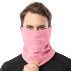 Termiczny komin do sportów zimowych SIROKO Blunt Pink. Czerwone szaliki SIROKO, bez wzorów, z polaru. W wyprzedaży za 84.00 zł.