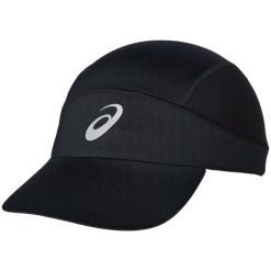 Czapka z daszkiem męska ASICS Fujitrail Ultra-Light Cap. Czarne czapki z daszkiem ASICS, bez wzorów, z poliesteru. Za 119.99 zł.