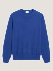 Rodier Wełniany sweter w kolorze niebieskim rozmiar: L. Niebieskie swetry nierozpinane Rodier, l, bez wzorów, z wełny, bez kołnierzyka, bez ramiączek. Za 260.99 zł.