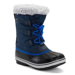 Śniegowce juniorskie Sorel Yoot Pac Nylon Wp. Niebieskie śniegowce Sorel, z nylonu, bez zapięcia. Za 289.99 zł.