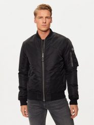SCHOTT N.Y.C. Kurtka bomber AIRFORCERS Czarny Regular Fit. Czarne kurtki SCHOTT N.Y.C., m, bez wzorów, z syntetyku, bez kaptura. Za 609.99 zł.