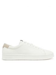 Calvin Klein Sneakersy Low Top Lace Up Nu HM0HM01758 Biały. Białe buty sportowe casual CALVIN KLEIN, bez wzorów, ze skóry, bez zapięcia. Za 399.99 zł.