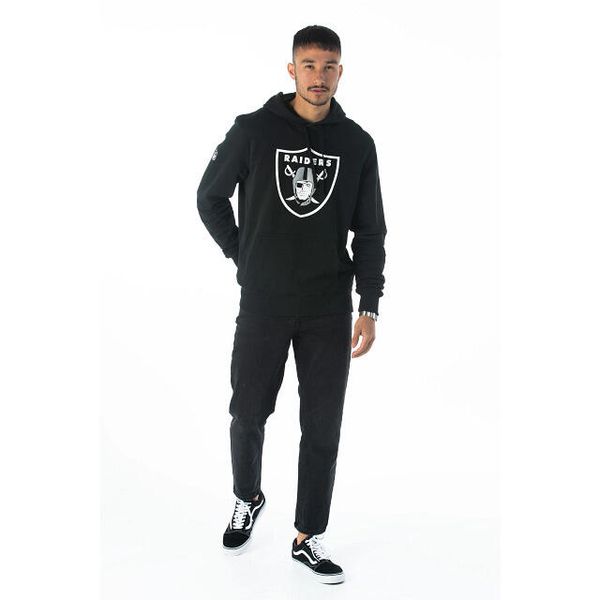 Bluza z kapturem Las Vegas Raiders. Białe bluzy New Era, m, bez wzorów, z kapturem. Za 294.50 zł.