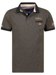 Geographical Norway Koszulka polo "Kingdom" w kolorze czarnym rozmiar: S. Czarne koszulki polo Geographical Norway, s, bez wzorów, z bawełny, bez kołnierzyka, bez ramiączek. Za 92.21 zł.