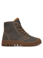 Palladium Trzewiki Pampa Zip Wl Pilot 74977-242-M Brązowy ciemny. Brązowe botki sznurowane Palladium, bez wzorów, ze skóry, bez obcasa, bez zapięcia. Za 599.99 zł.