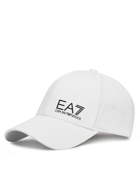 EA7 Emporio Armani Czapka z daszkiem 7X000005 AF11989 M0014 Biały. Białe czapki z daszkiem EA7 Emporio Armani, bez wzorów, z bawełny. Za 159.99 zł.
