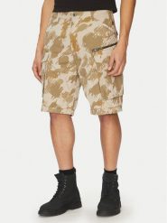 G-Star Raw Szorty materiałowe Rovic Zip D08566-D955 H174 Beżowy Relaxed Fit. Brązowe szorty G-Star Raw, m, bez wzorów, z bawełny, retro. Za 479.99 zł.